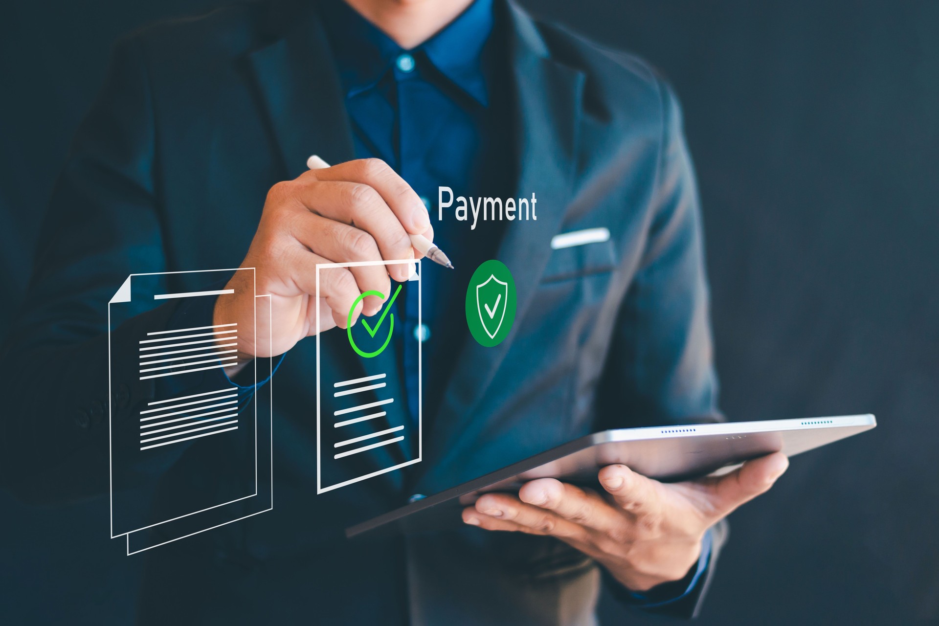 Online payment confirmation, financial technology transactions, digital banking, and online payments. People who use mobile phones for online transactions and shopping.